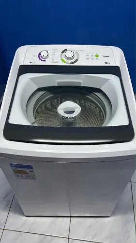 Máquina de lavar cônsul 12kg cesto inox modelo novo
