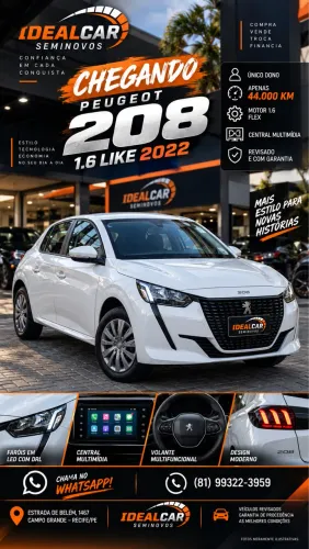 Peugeot 208 Like 1.6 Flex 16V 5P MEC 2022