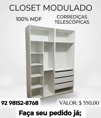 Closet a pronta entrega peça o seu;