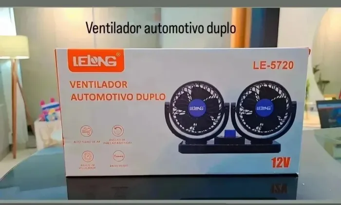 Ventilador duplo para carro