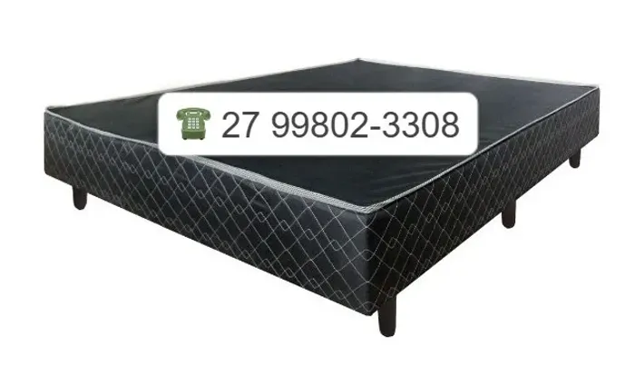 ! BASE BOX CASAL EMOBILI 138 X 188-FRETE GRATIS