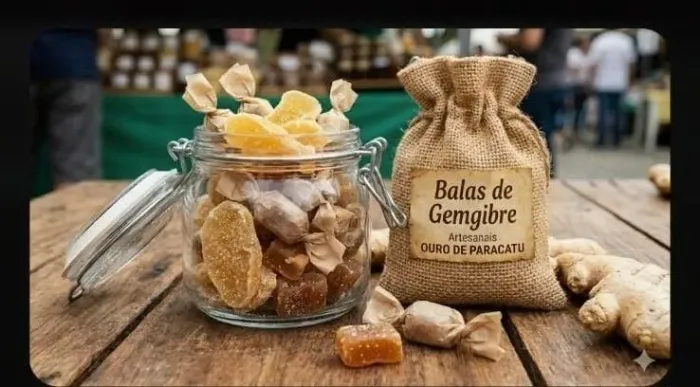 BALAS DE GENGIBRE ARTESANAIS OURO DE PARACATU  TRADIÇÃO DE FAMÍLIA E O CARINHO MINEIRO 