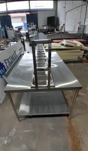 Mesa de montagem ideal para lanchonete (d)
