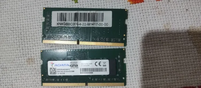 2x Memória RAM para notebook DDR4 4gb