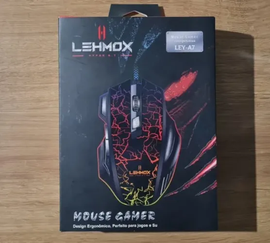 Mouse gamer RGB 3200 DPI Sensor Fotoelétrico - LEHMOX - LEY-A7