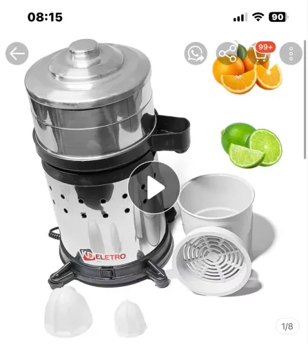 Espremedor de laranja,nunca foi usado está na caixa
