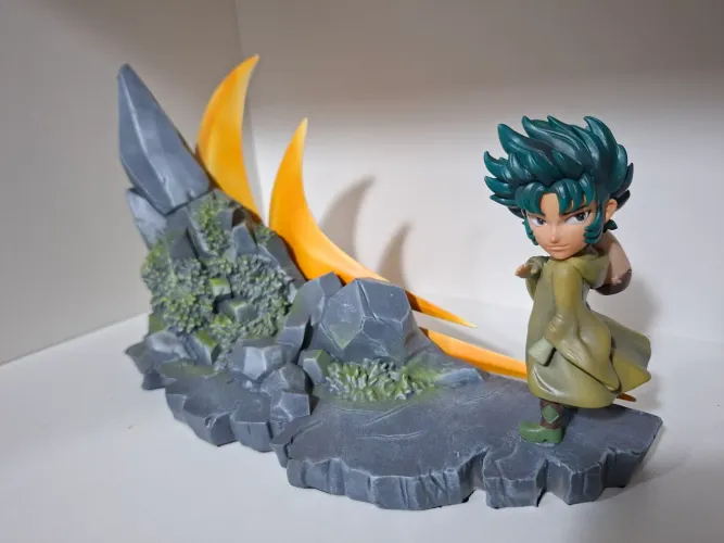 Shura de Capricórnio SHG Myth Museum Estátua Gold Saints Kids