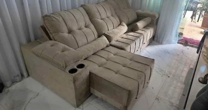 Promoção FABRICAÇÃO SOFÁ RETRÁTIL E RECLINÁVEL PAGA NA ENTREGA FRETE GRÁTIS