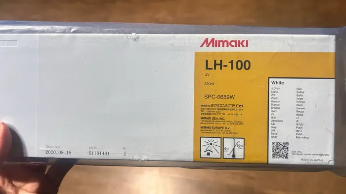 Tinta UV Mimaki LH-100 White 220ml SPC-0659W - Lacrada