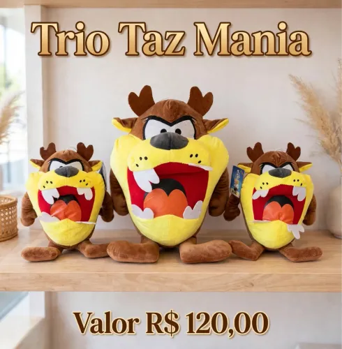 Pelucias Trio Taz Mania 