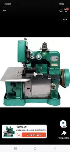 Máquina overloque chinesinha