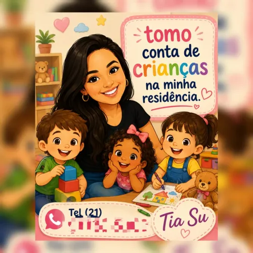 Toma-se conta de crianças 