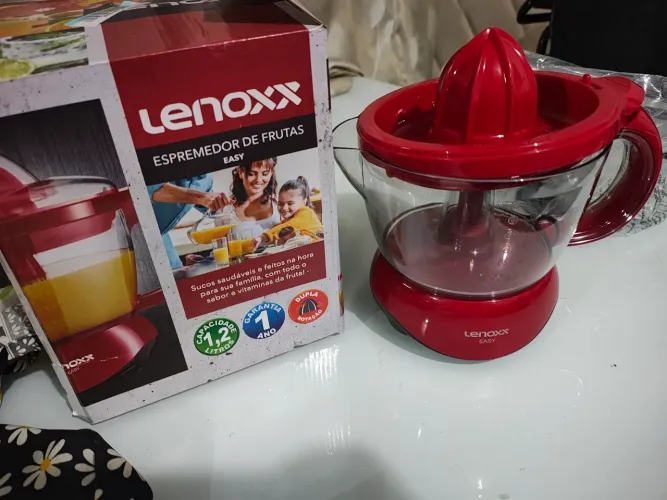 Espremedor De Frutas Lenoxx Easy Vermelho 1.2L - Na Caixa! Praticamente Novo
