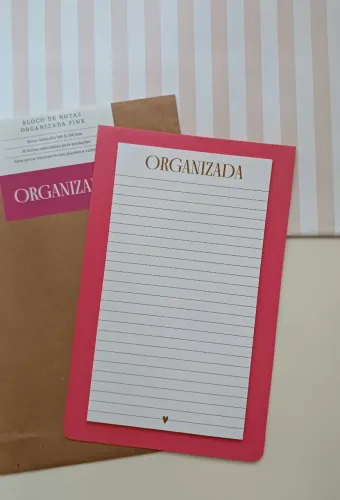Bloco de notas organizadas pink meg & meg