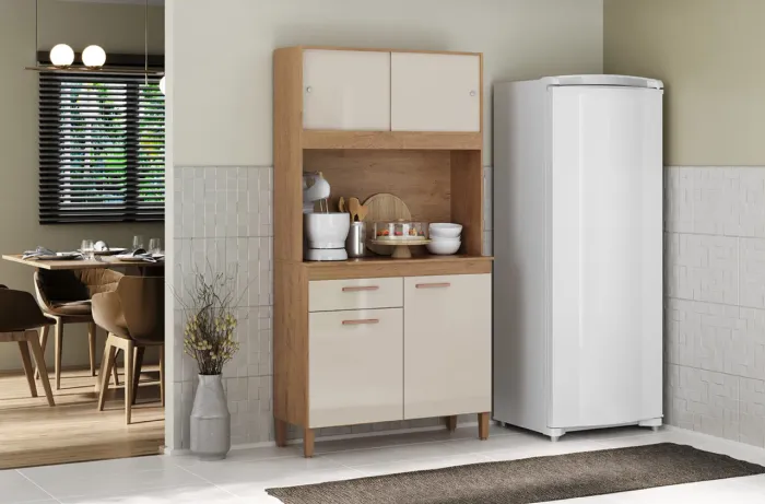 Kit Cozinha Ceará com 4 Portas e 1 Gaveta - Design Moderno | Entrega Imediata