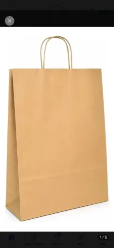 Sacola Kraft 32×40×12 Beje Kit 10Un 