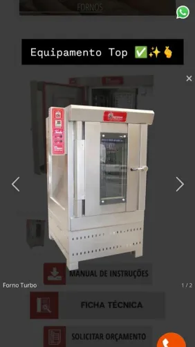 Forno turbo Trifásico total inox - Supremax - semi novo