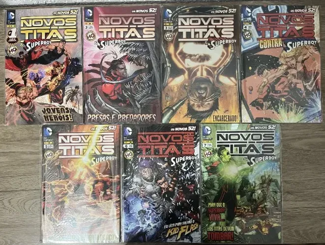 Novos Titãs e Superboy - Os Novos 52 - Completo em 7 Edições