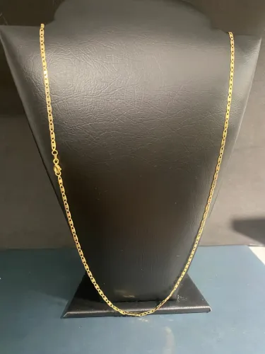 Cordao Piastrine 4,1g de Ouro 18k 750 Tamanho 60cm