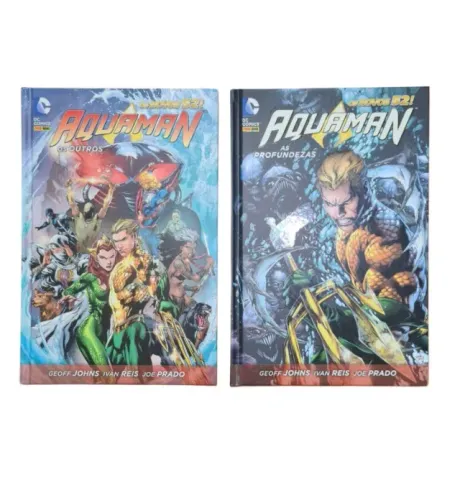 Hq Aquaman Novos 52 Capa dura; Volumes 1 e 2