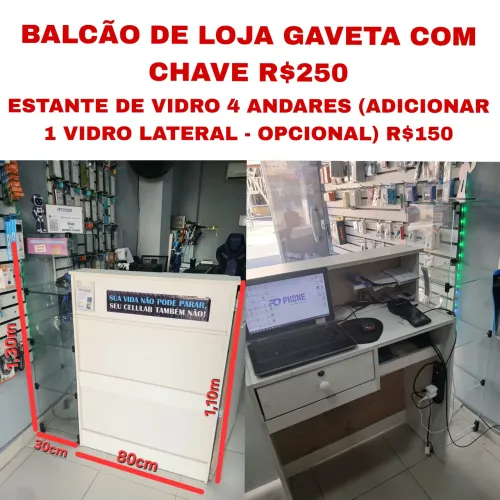BALCÃO DE MDF