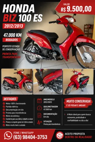 Motocicleta Honda Biz