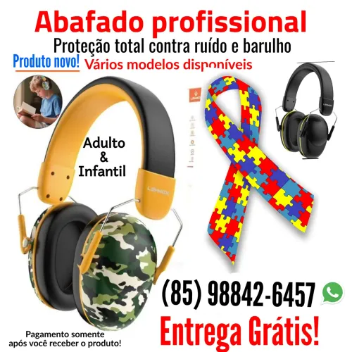 Abafador de ouvido profissional infantil e adulto entrega Grátis