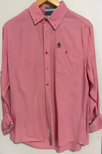 Camisa manga longa Slim fit, Penguin, Tamanho M