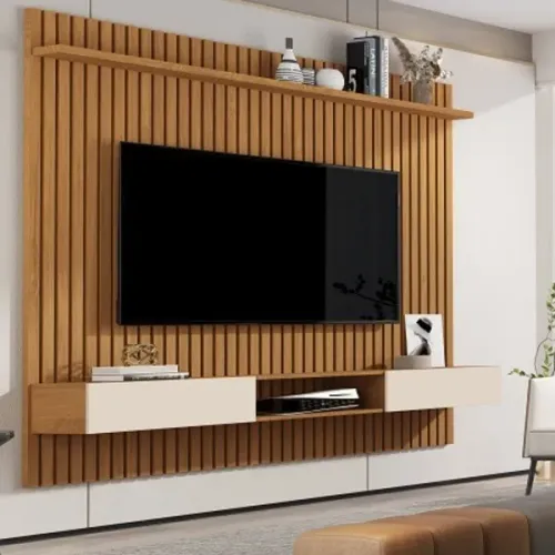 Painel Ripado 1.85m Largura - Entrega e Monta
