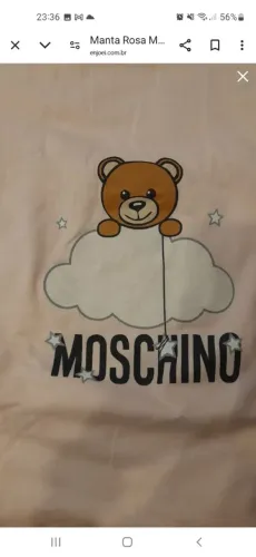 Manta Moschino Original Rosa
