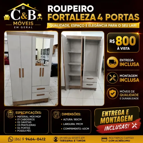 Guarda Roupa Solteiro Fortaleza