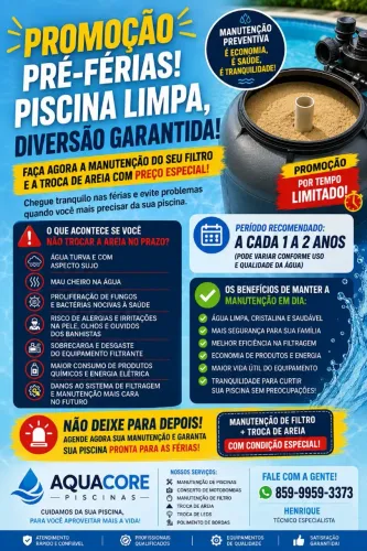 Manutenção em piscinas