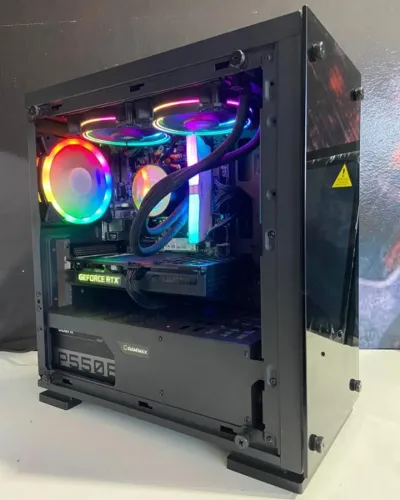 Computador Ryzen 5 3600 + RTX 3060 12GB | 16GB RAM | SSD+HD | Water Cooler 240mm