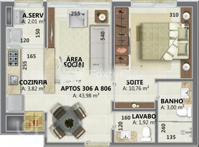Apartamento à venda Rua Barão do Triunfo, Menino Deus - Porto Alegre