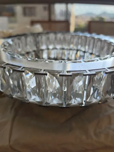 Plafon de cristal de sobrepor