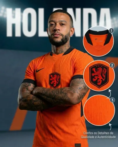 Camisa Nike Holanda | 2027 Versão Jogador