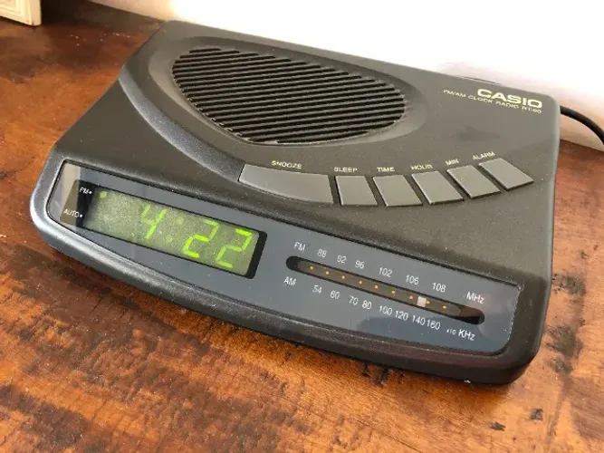 Rádio Relógio Despertador Casio Anos 80
