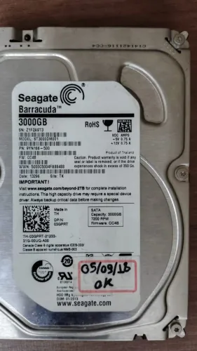 HD Seagate Barracuda 3TB