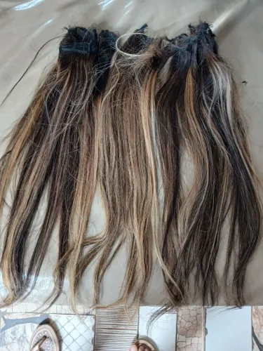 Vendo essas telas de cabelo mesclado 45 a 50cm