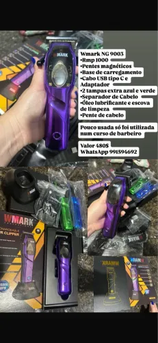Máquina Wmark de corte de cabelo