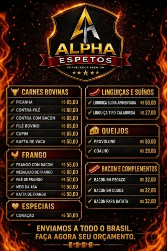 Espetinhos congelados para festas e eventos?