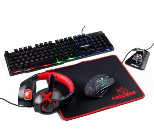 KIT GAMING - KROSS GAMING 4 In 1 SEM USO!?fone não está incluso!