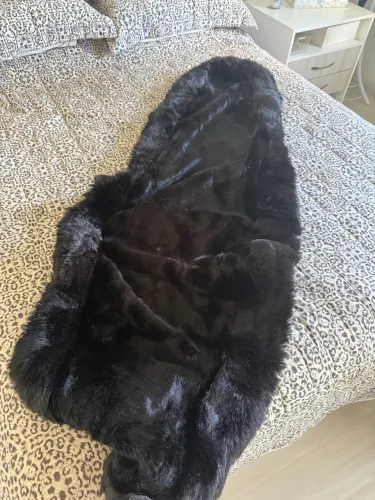 Bolero de pele preto