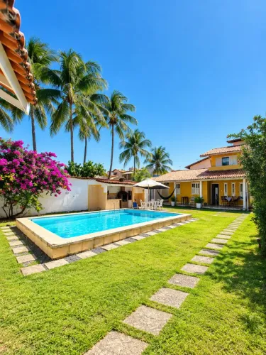 CASA DE TEMPORADA Piscina Privativa | 5/4 Climatizados | Praia de Vilas do Atlântico