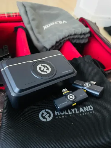 Microfone Lapela Hollyland Lark M2 Combo