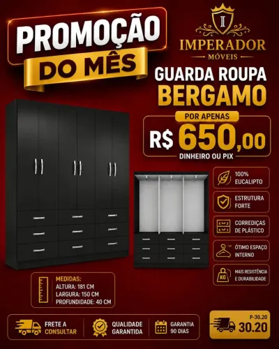 Guarda Roupa Bergamo