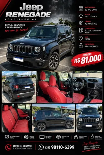 Jeep Renegade Longitude 1.8 4X2 Flex 16V Aut. 2019
