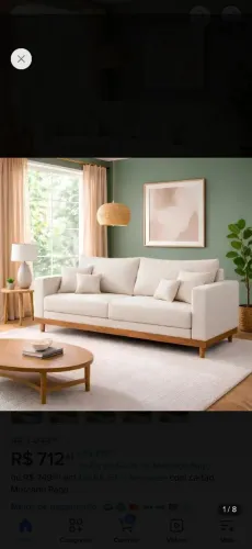 SOFA LIVING 3 lugares RESISTENTE