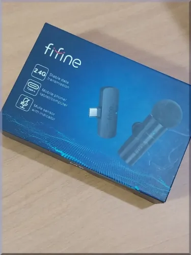 Microfone sem fio Fifine M6 de lapela para gravações profissionais Ultimas unidades