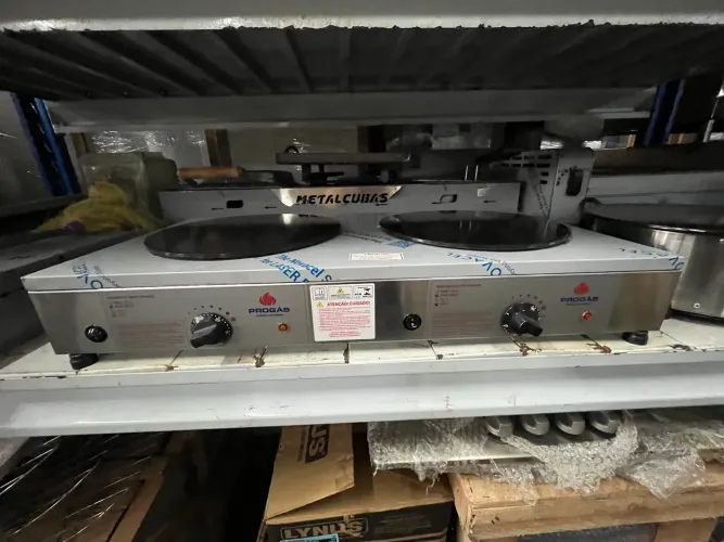 CREPEIRA FRANCESA PROGÁS PRKF-202 | 2 DISCOS | INOX | PARCELAMOS NO CARTÃO